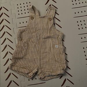 Yellow and Cream Shortalls